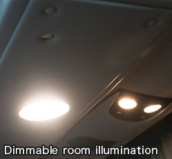 Dimmable room illumination