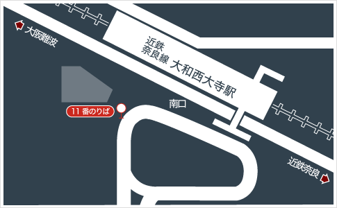 大和西大寺駅(南口)